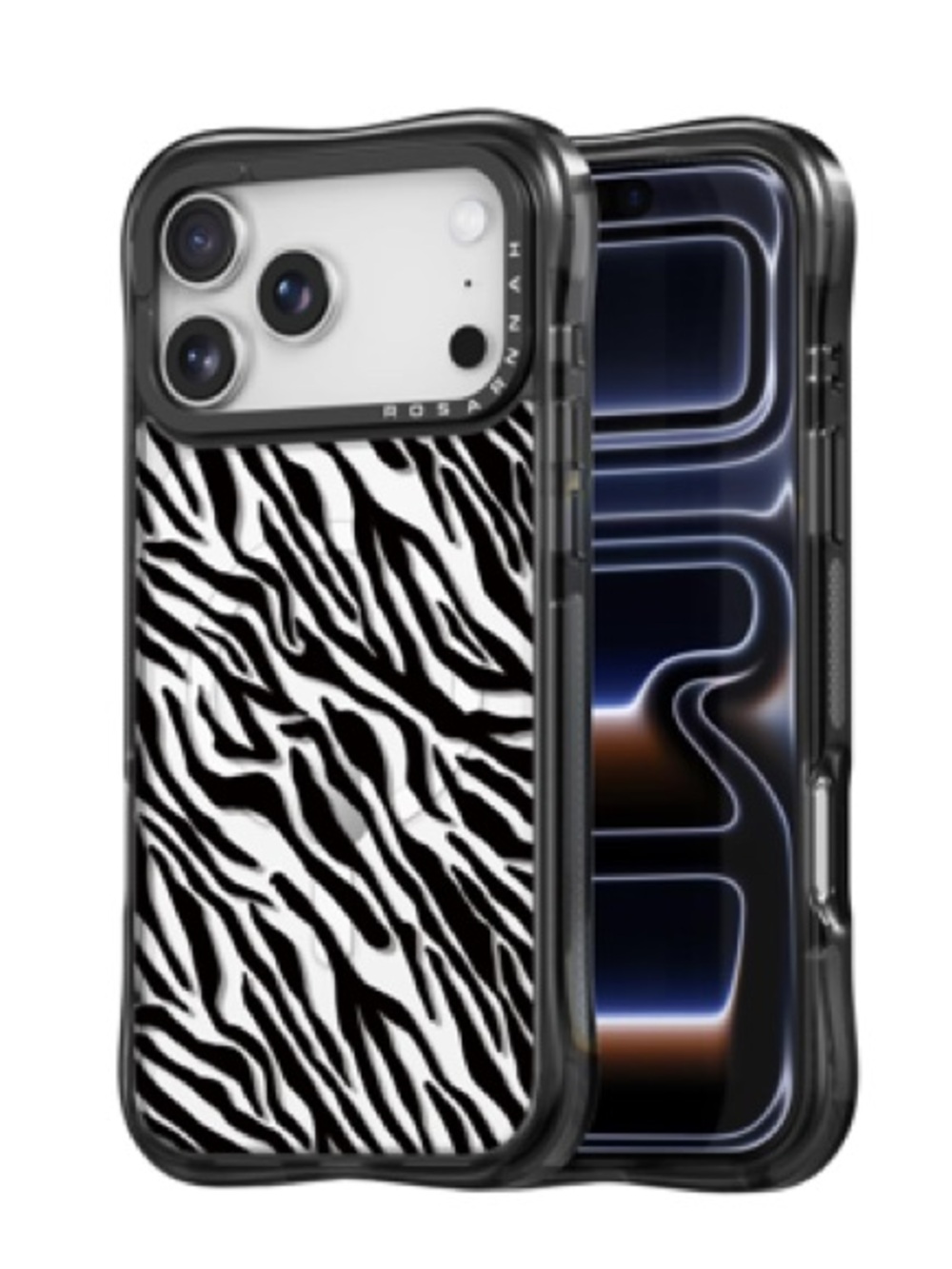 Rosarnnah for iPhone 17 Pro Max
Case, Black Zebra iPhone